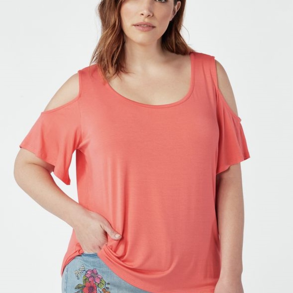 Cold Shoulder Knit Top